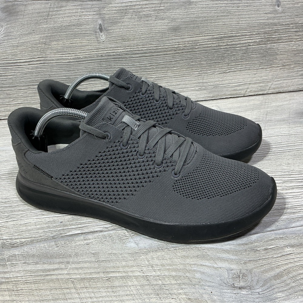 Kizik Lima Men's Size 12 M Graphite Gray Knit Comfort Hands Free Shoe Sneaker